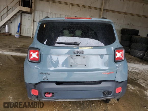 2016 Jeep Renegade Trailhawk with VIN ZACCJBCT6GPD51673, listed as a Copart auction lot 56514105 with 70,891 mi miles and Salvage title. Bid and sale history available at DreamBid. Image 6.