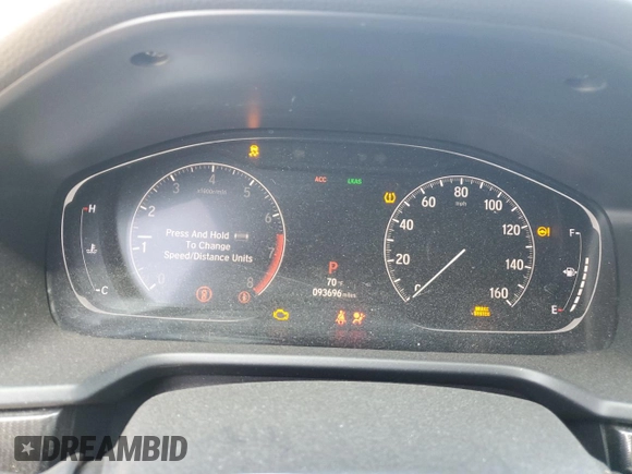 2020 Honda Accord Sport with VIN 1HGCV1F34LA123953, listed as a Copart auction lot 59632755 with 93,696 mi miles and Salvage title. Bid and sale history available at DreamBid. Image 9.