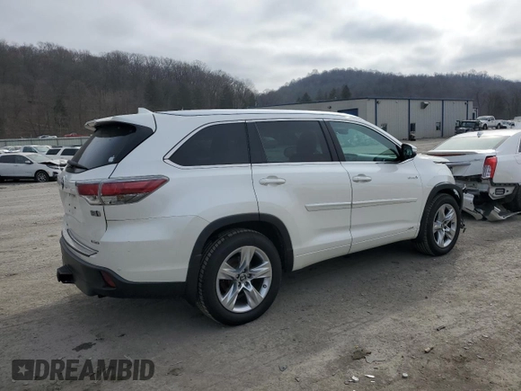 2016 Toyota Highlander Hybrid Limited with VIN 5TDDCRFH8GS017226, listed as a Copart auction lot 42596544 with 148,217 mi miles. Bid and sale history available at carsss.com. Image 3.