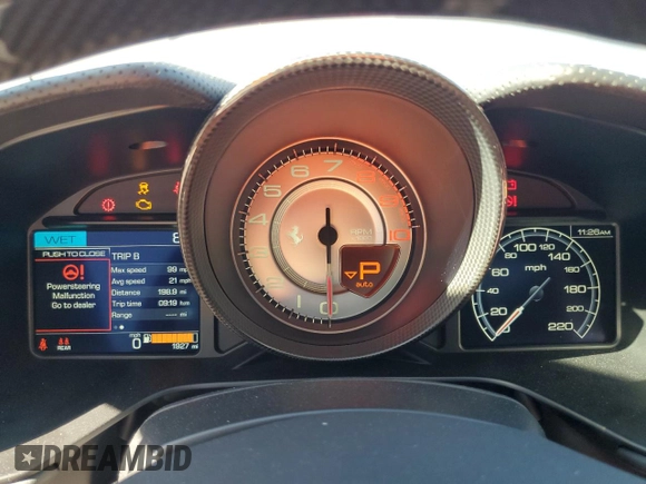 2023 Ferrari Portofino z VIN ZFF02RPA2P0294865, wystawiony jako Copart lot #80473504 z przebiegiem 1 927 mil mil oraz Szkoda całkowita • Salvage title. Historia ofert i sprzedaży dostępna na DreamBid. Obrazek 9.