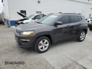 2019 Jeep Compass Latitude z VIN 3C4NJCBB3KT756088, wystawiony jako Copart lot #48747535 z przebiegiem 63 572 mil mil oraz Szkoda całkowita • Salvage title. Historia ofert i sprzedaży dostępna na DreamBid. Obrazek 1.