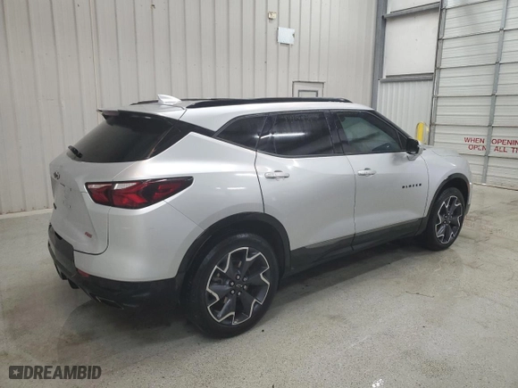 2022 Chevrolet Blazer RS with VIN 3GNKBERS8NS148215, listed as a Copart auction lot 47894565 with 47,070 mi miles and Clean Title. Bid and sale history available at carsss.com. Image 3.