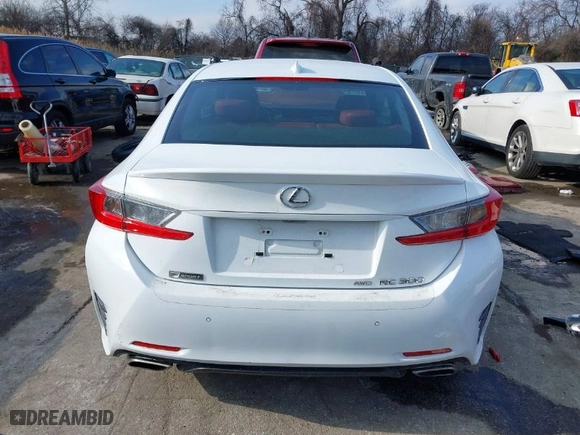 2016 Lexus RC 300 with VIN JTHSM5BC4G5000726, listed as a IAAI auction lot 41368650 with NaN miles. Bid and sale history available at carsss.com. Image 17.