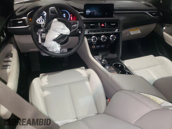 2023 Genesis G70 2.0T with VIN KMTG34TA7PU131707, listed as a Copart auction lot 81918783 with 5,700 mi miles and Non Repairable. Bid and sale history available at DreamBid. Image 8.