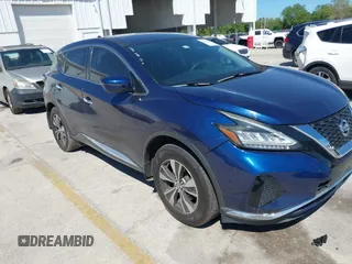 2019 Nissan Murano S with VIN 5N1AZ2MJXKN125131, listed as a IAAI auction lot 41834869 with 64,781 mi miles and . Bid and sale history available at carsss.com. Image 1.