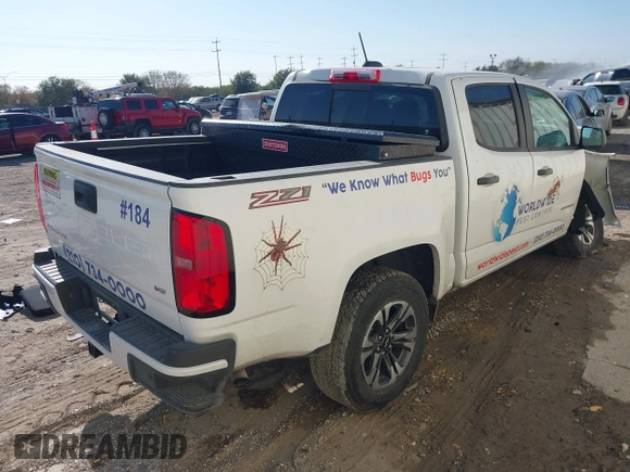 2022 Chevrolet Colorado 2WD Z71 with VIN 1GCGSDEN7N1247036, listed as a IAAI auction lot 41128949 with 41,058 mi miles and . Bid and sale history available at DreamBid. Image 4.