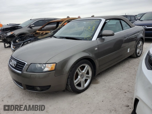 2004 Audi A4 3.0L with VIN WAUAT48H84K018136, listed as a Copart auction lot 76940194 with 0 mi miles and Non Repairable. Bid and sale history available at carsss.com. Image 1.