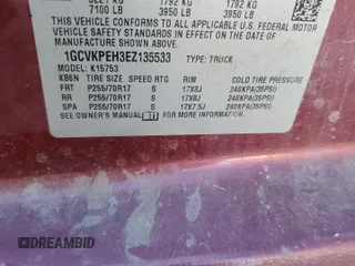 2014 Chevrolet Silverado 1500 Work Truck with VIN 1GCVKPEH3EZ135533, listed as a Copart auction lot 77424454 with 182,574 mi miles and Salvage Title. Bid and sale history available at DreamBid. Image 13.