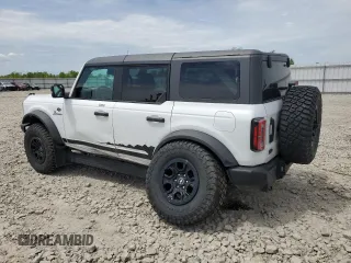 2022 Ford Bronco z VIN 1FMEE5DP4NLB67541, wystawiony jako Copart lot #58427485 z przebiegiem 67 774 mil mil oraz Szkoda całkowita • Salvage title. Historia ofert i sprzedaży dostępna na DreamBid. Obrazek 2.