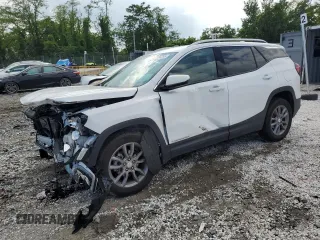 2024 GMC Terrain SLT with VIN 3GKALVEG2RL366612, listed as a Copart auction lot 57166855 with 19,950 mi miles and Salvage title. Bid and sale history available at DreamBid. Image 1.