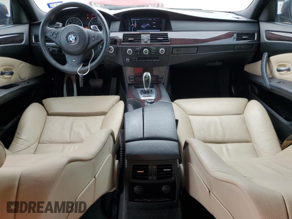 2010 BMW 5 Series 550i with VIN WBANW5C50ACT57345, listed as a Copart auction lot 52147555 with 118,863 mi miles and Clean Title. Bid and sale history available at DreamBid. Image 8.