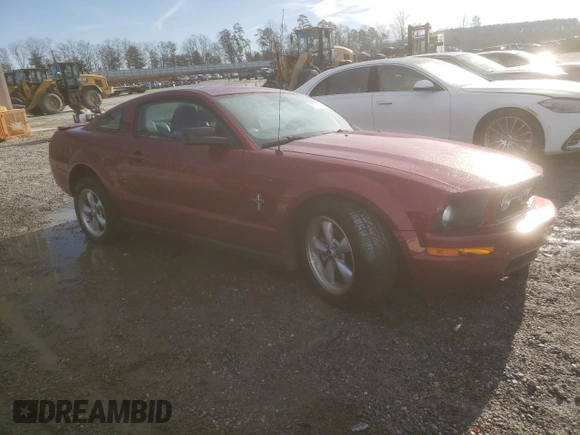 2007 Ford Mustang Deluxe with VIN 1ZVHT80N175353149, listed as a Copart auction lot 45021165 with 124,137 mi miles and Salvage Title. Bid and sale history available at carsss.com. Image 4.
