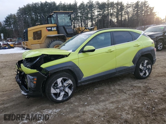 2024 Hyundai Kona Limited with VIN KM8HECA32RU057753, listed as a Copart auction lot 89118065 with 5,299 mi miles and Salvage Title. Bid and sale history available at carsss.com. Image 1.