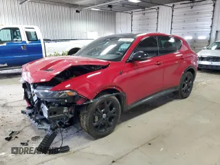 2024 Dodge Hornet R/T Plus z VIN ZACPDFDWXR3A09761, wystawiony jako Copart lot #48555035 z przebiegiem 26 549 mil mil oraz Szkoda całkowita • Salvage title. Historia ofert i sprzedaży dostępna na DreamBid. Obrazek 1.