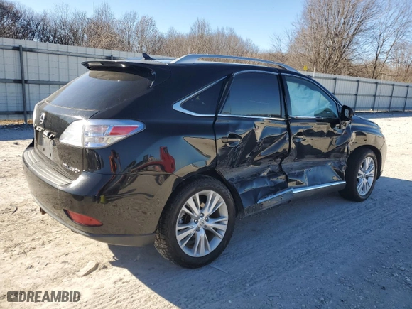 2011 Lexus RX 450h with VIN JTJBC1BA7B2419267, listed as a Copart auction lot 47300265 with 163,852 mi miles and Salvage Title. Bid and sale history available at carsss.com. Image 3.