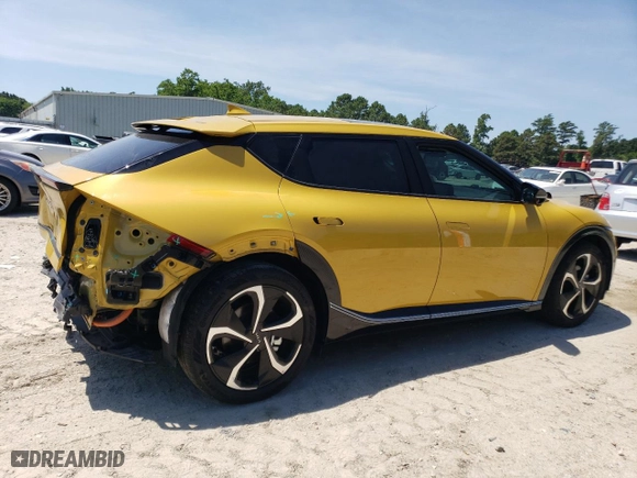 2022 Kia EV6 Wind with VIN KNDC3DLC9N5047071, listed as a Copart auction lot 59654874 with 34,072 mi miles and Salvage Title. Bid and sale history available at carsss.com. Image 3.