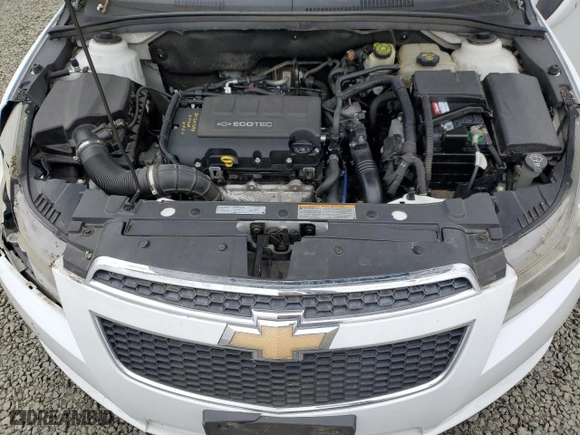 2011 Chevrolet Cruze LT w/2LT with VIN 1G1PG5S92B7121974, listed as a Copart auction lot 48368415 with 129,591 mi miles and Salvage Title. Bid and sale history available at carsss.com. Image 11.