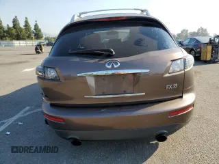 2006 Infiniti FX with VIN JNRAS08U26X102471, listed as a Copart auction lot 74024984 with 191,838 mi miles and Salvage Title. Bid and sale history available at DreamBid. Image 6.