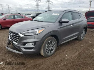 2021 Hyundai Tucson Ultimate with VIN KM8J3CAL9MU360979, listed as a Copart auction lot 57834185 with 27,863 mi miles and Salvage title. Bid and sale history available at DreamBid. Image 1.