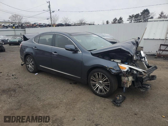 2014 Kia Cadenza Premium with VIN KNALN4D78E5124361, listed as a Copart auction lot 86970534 with 183,228 mi miles and Salvage Title. Bid and sale history available at carsss.com. Image 4.