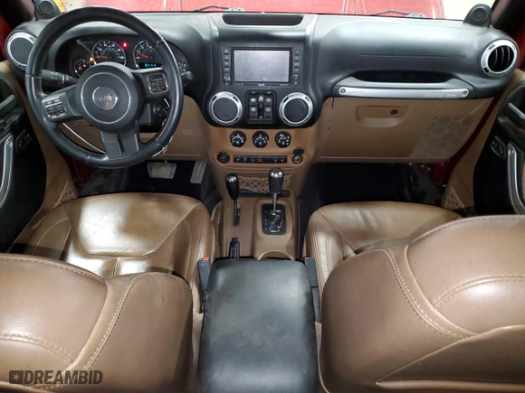 2013 Jeep Wrangler Unlimited Sahara with VIN 1C4HJWEG7DL575838, listed as a Copart auction lot 49448095 with 156,355 mi miles and Salvage Title. Bid and sale history available at carsss.com. Image 8.