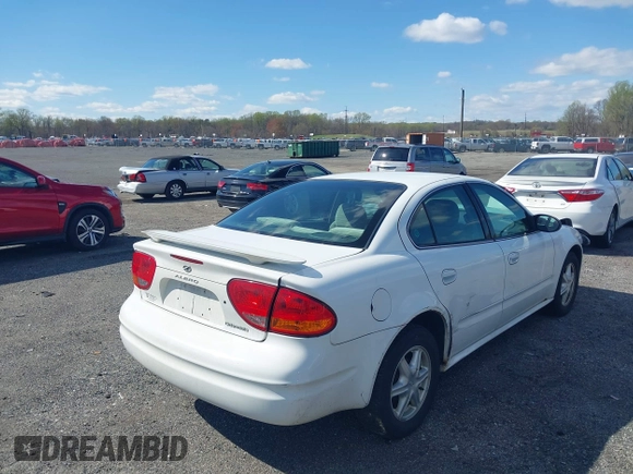 2004 Oldsmobile Alero GL1 with VIN 1G3NL52E54C130699, listed as a IAAI auction lot 41989433 with 250,670 mi miles and . Bid and sale history available at DreamBid. Image 4.