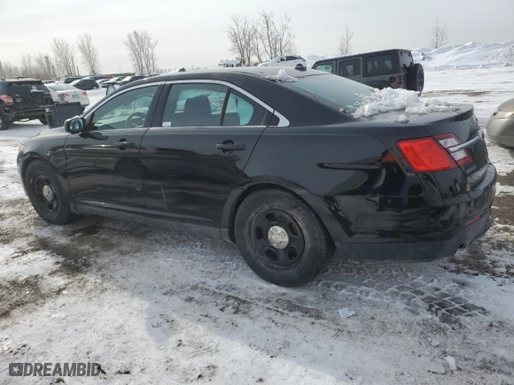 2014 Ford Sedan Police Interceptor with VIN 1FAHP2MK2EG176882, listed as a Copart auction lot 47063155 with 161,000 mi miles and Salvage Title. Bid and sale history available at carsss.com. Image 2.