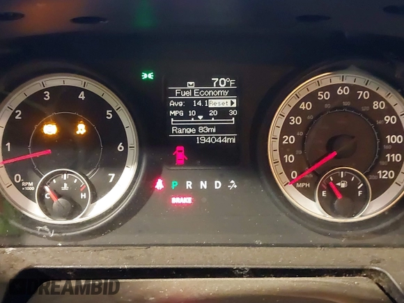 2013 Ram 1500 Express with VIN 1C6RR7KT6DS605509, listed as a IAAI auction lot 42142944 with 194,044 mi miles and . Bid and sale history available at DreamBid. Image 7.
