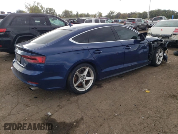 2018 Audi A5 Sportback Premium Plus with VIN WAUENCF52JA087355, listed as a Copart auction lot 69215303 with 51,751 mi miles. Bid and sale history available at carsss.com. Image 3.