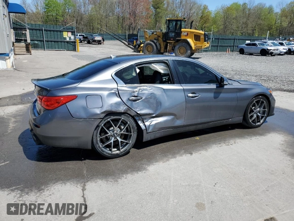 2017 Infiniti Q50 Premium z VIN JN1EV7AR2HM836235, wystawiony jako Copart lot #54678815 z przebiegiem 122 804 mil mil oraz Szkoda całkowita • Salvage title. Historia ofert i sprzedaży dostępna na DreamBid. Obrazek 3.