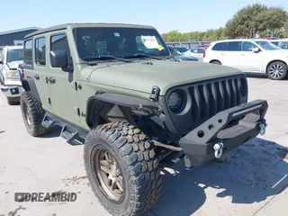 2018 Jeep Wrangler Unlimited Sport S z VIN 1C4HJXDG3JW316846, wystawiony jako IAAI lot #40537484 z przebiegiem 17 665 mil mil oraz . Historia ofert i sprzedaży dostępna na DreamBid. Obrazek 1.
