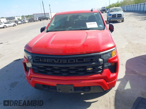 2024 Chevrolet Silverado 1500 Custom with VIN 1GCPABEK5RZ150356, listed as a IAAI auction lot 41806380 with 32,183 mi miles and . Bid and sale history available at DreamBid. Image 12.