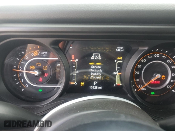 2024 Jeep Wrangler Sport S z VIN 1C4PJXDGXRW334039, wystawiony jako Copart lot #54206225 z przebiegiem 13 528 mil mil oraz Szkoda całkowita • Salvage title. Historia ofert i sprzedaży dostępna na DreamBid. Obrazek 9.