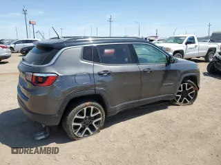 2018 Jeep Compass Limited with VIN 3C4NJDCB9JT261879, listed as a Copart auction lot 56523365 with 172,382 mi miles and Salvage title. Bid and sale history available at DreamBid. Image 3.