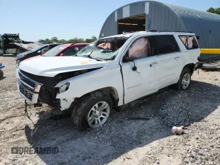2019 Chevrolet Suburban LT z VIN 1GNSKHKC8KR356355, wystawiony jako Copart lot #61762025 z przebiegiem Nie podano mil oraz Szkoda całkowita • Salvage title. Historia ofert i sprzedaży dostępna na DreamBid. Obrazek 1.