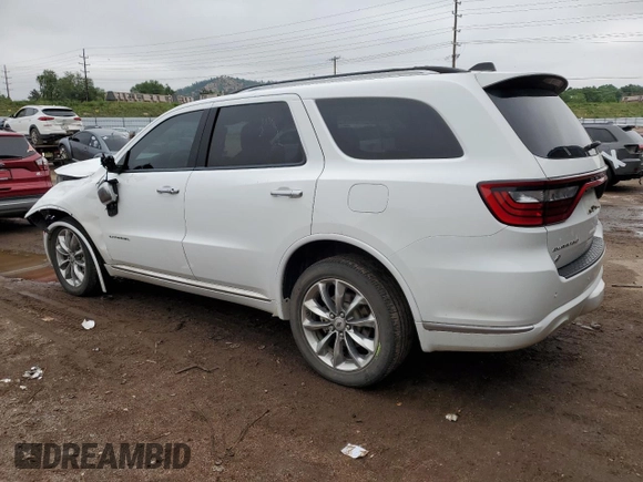 2023 Dodge Durango Citadel with VIN 1C4RDJEGXPC550337, listed as a Copart auction lot 59873405 with 37,296 mi miles and Salvage title. Bid and sale history available at DreamBid. Image 2.