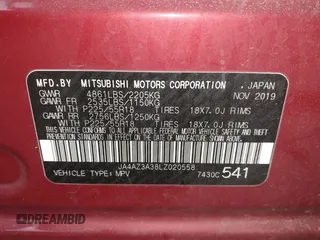 2020 Mitsubishi Outlander ES z VIN JA4AZ3A38LZ020558, wystawiony jako IAAI lot #41694744 z przebiegiem 100 886 mil mil oraz . Historia ofert i sprzedaży dostępna na DreamBid. Obrazek 9.