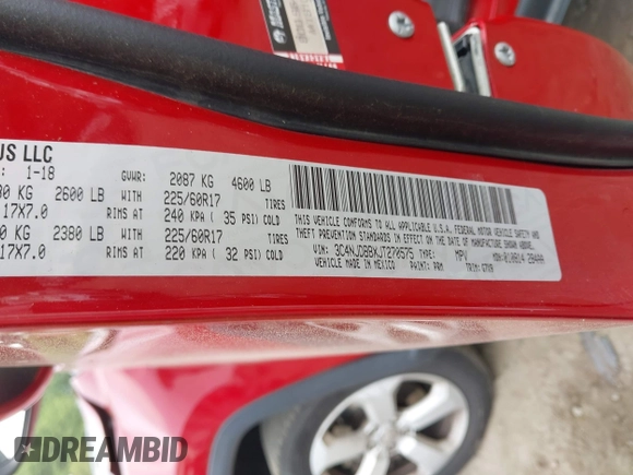 2018 Jeep Compass Latitude с VIN 3C4NJDBBXJT270575, выставлен на аукционе IAAI как лот 42436369 с пробегом 90 311 миль миль и . История ставок и продаж доступна на DreamBid. Изображение 9.