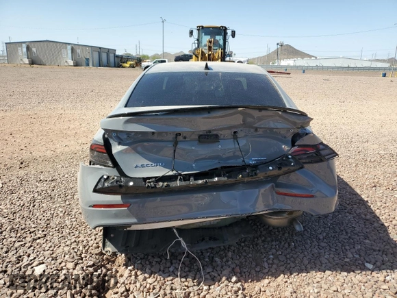 2024 Honda Accord Sport с VIN 1HGCY2F55RA050213, выставлен на аукционе Copart как лот 54633855 с пробегом 17 341 миль миль и Списание • Salvage title. История ставок и продаж доступна на DreamBid. Изображение 6.