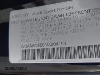 2021 Audi RS 5 Sportback z VIN WUAAWCF50MA904151, wystawiony jako IAAI lot #41172600 z przebiegiem 34 684 mil mil oraz . Historia ofert i sprzedaży dostępna na DreamBid. Obrazek 9.