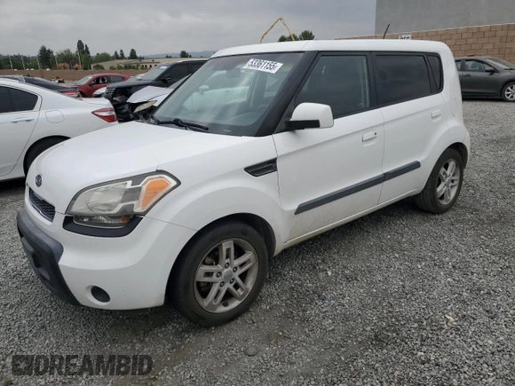 2010 Kia Soul + with VIN KNDJT2A24A7703973, listed as a Copart auction lot 53361155 with 162,712 mi miles and Salvage Title. Bid and sale history available at carsss.com. Image 1.