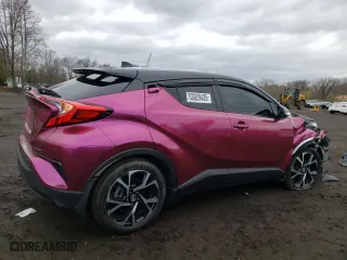 2018 Toyota C-HR XLE with VIN NMTKHMBX4JR011051, listed as a Copart auction lot 53029435 with 106,297 mi miles and Salvage Title. Bid and sale history available at carsss.com. Image 3.