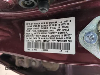 2014 Honda Civic Sedan LX with VIN 19XFB2F59EE041342, listed as a Copart auction lot 50765435 with 203,359 mi miles and Salvage Title. Bid and sale history available at carsss.com. Image 12.