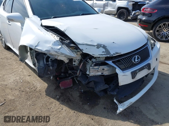 2009 Lexus IS with VIN JTHBK262595105106, listed as a IAAI auction lot 41612234 with 106,719 mi miles. Bid and sale history available at carsss.com. Image 6.