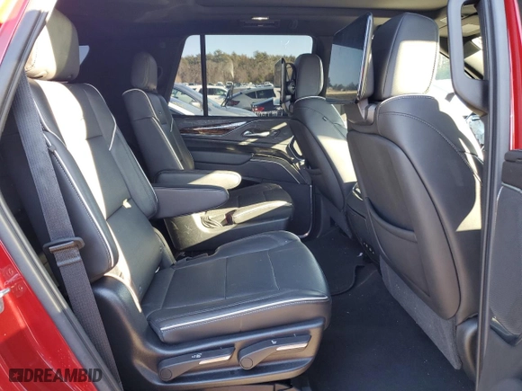 2021 Cadillac Escalade Premium Luxury with VIN 1GYS4BKL8MR396383, listed as a Copart auction lot 83378474 with 58,569 mi miles and Salvage Title. Bid and sale history available at carsss.com. Image 11.