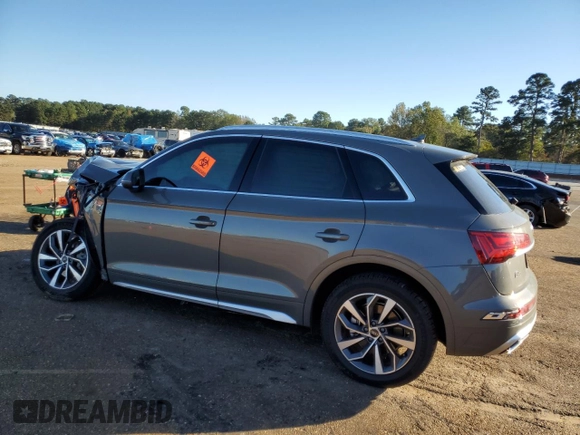 2023 Audi Q5 S line Premium Plus with VIN WA1EAAFY9P2007852, listed as a Copart auction lot 81371584 with 0 mi miles and Salvage Title. Bid and sale history available at carsss.com. Image 2.