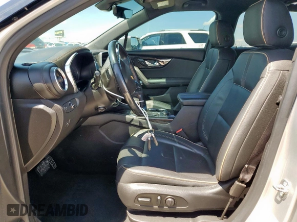 2019 Chevrolet Blazer Premier with VIN 3GNKBFRS4KS621836, listed as a Copart auction lot 54192215 with 107,979 mi miles and Clean title. Bid and sale history available at DreamBid. Image 7.