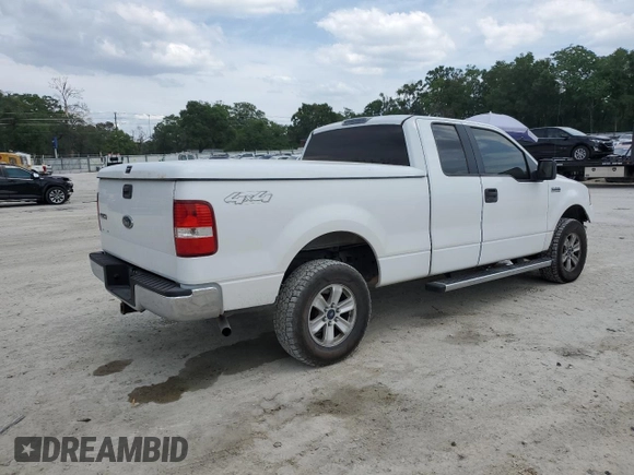 2005 Ford F-150 STX with VIN 1FTRX14W35FB76018, listed as a Copart auction lot 54075785 with 209,176 mi miles and Salvage Title. Bid and sale history available at carsss.com. Image 3.