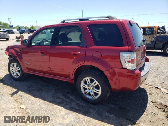 2008 Mercury Mariner Premier with VIN 4M2CU87138KJ22473, listed as a Copart auction lot 55357055 with 70,182 mi miles and Salvage title. Bid and sale history available at DreamBid. Image 2.
