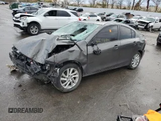2012 Mazda 3 i Touring with VIN JM1BL1VG9C1505853, listed as a Copart auction lot 77188584 with Not Provided miles and Salvage Title. Bid and sale history available at DreamBid. Image 1.